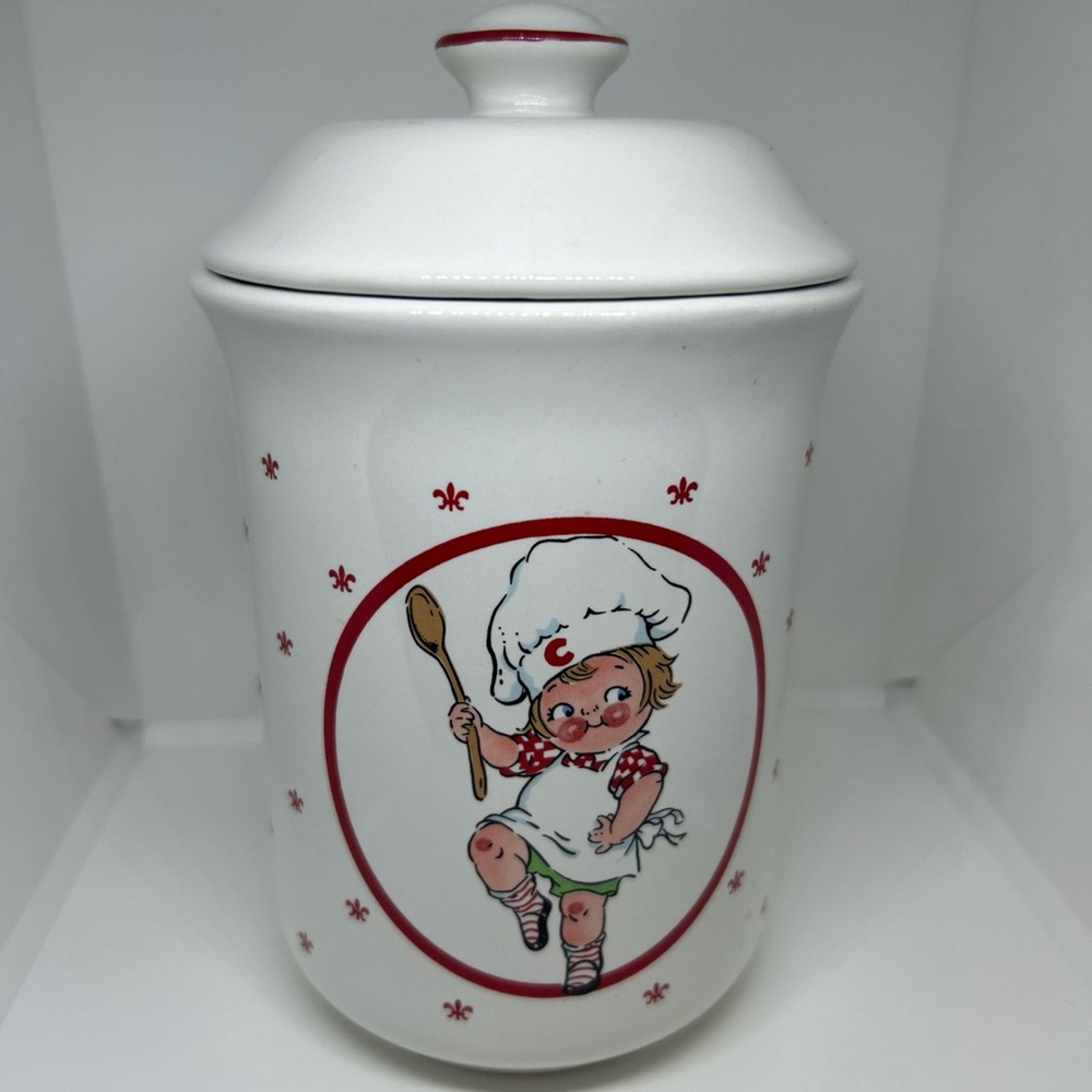 Campbell's Soup Kids Ceramic Kitchen Utensil Holder Or Cookie Jar